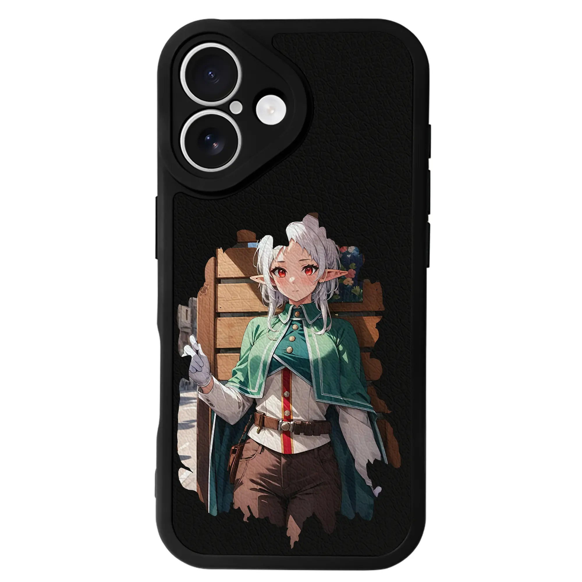 無職転生 グッズ,シルフィエット - IPhone 16シリーズ対応 ・ シリコンスマホケース ・ レザー調 ・ 高精度フィット ・ 耐衝撃 ・ ワイヤレス充電対応 ・ 精密カット